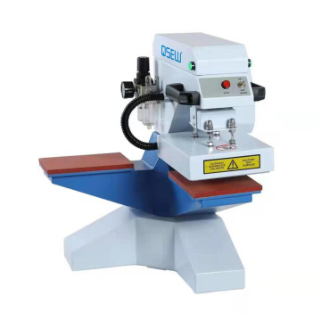 QS-G3838  pneumatic double work table heat transfer press machine T shirt printing machine logo label machine